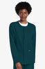 Unisex Snap-Front Crew Neck Scrub Jacket | CK393A.