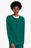 Unisex Snap-Front Crew Neck Scrub Jacket | CK393A.
