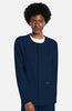 Unisex Snap-Front Crew Neck Scrub Jacket | CK393A.